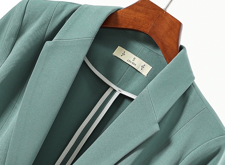 Overalls commuting business suit green coat for women