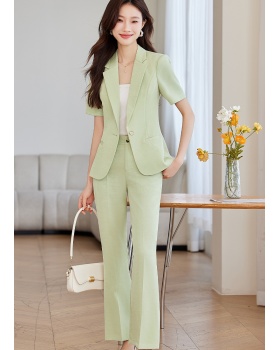 Unique Casual tops short sleeve coat a set for women