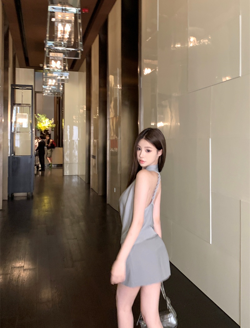 Summer strap vest niche halter tops for women