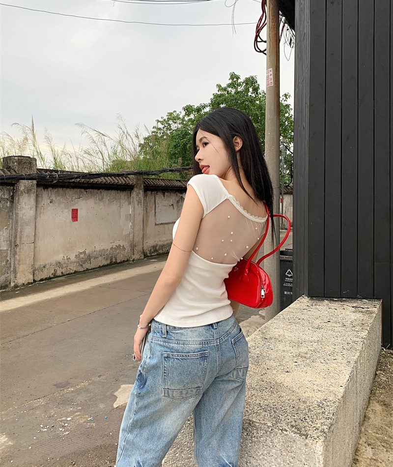 Sexy spicegirl unique tops short sleeve summer T-shirt