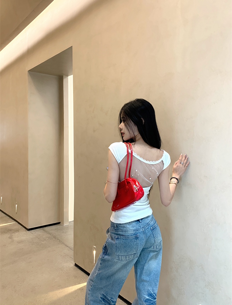 Sexy spicegirl unique tops short sleeve summer T-shirt