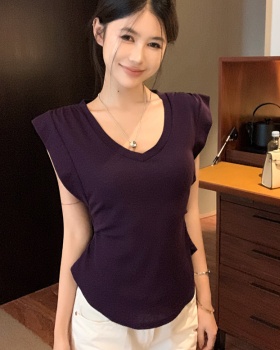 Sexy short sleeve T-shirt chouzhe tops for women