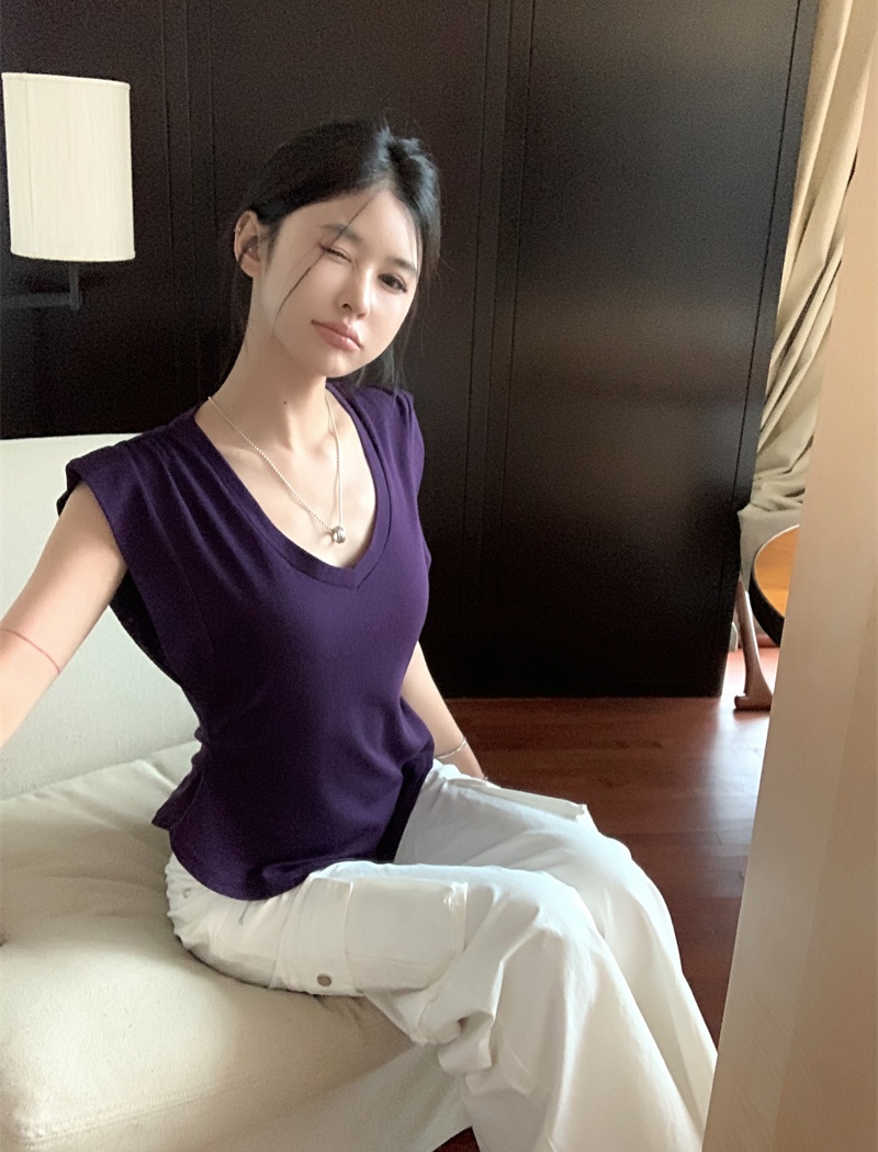 Sexy short sleeve T-shirt chouzhe tops for women