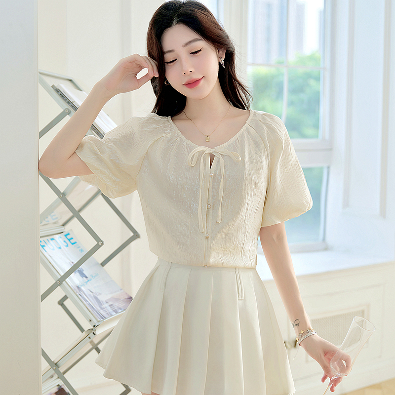 Tender France style tops temperament shirt for women