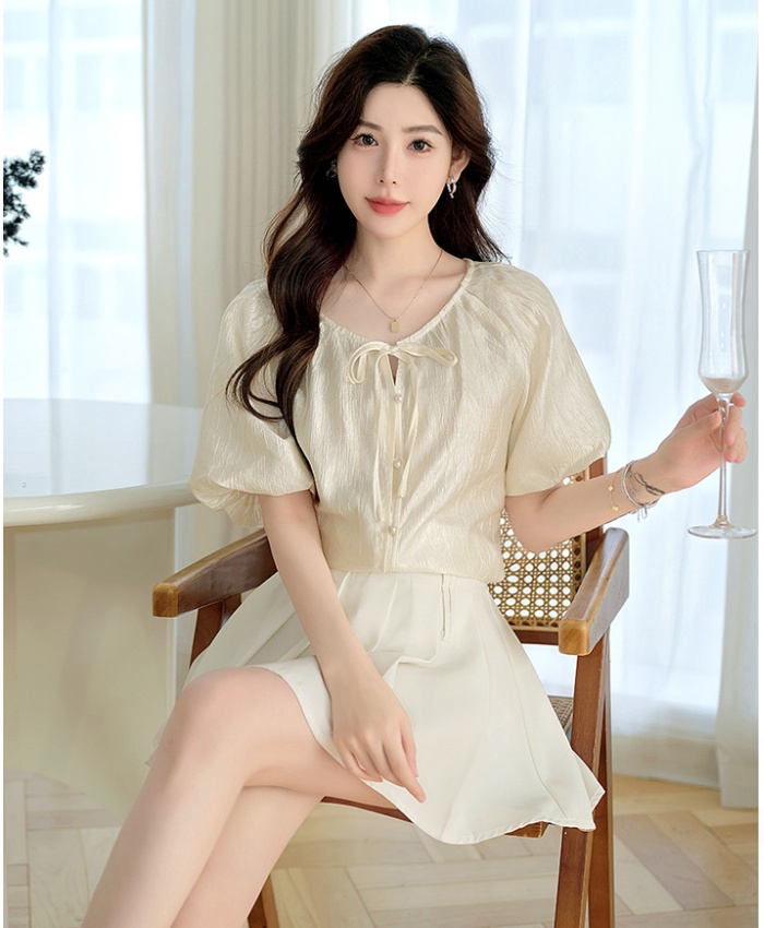 Tender France style tops temperament shirt for women
