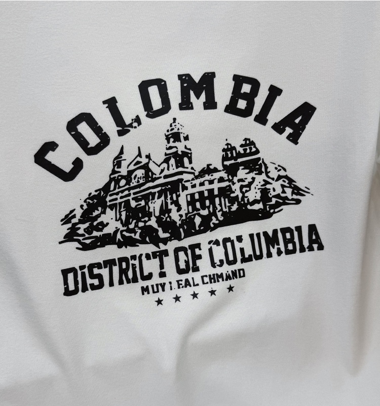 White Western style T-shirt short sleeve tops for women