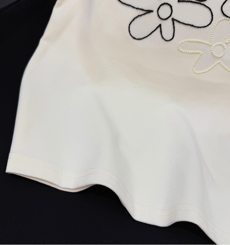 Summer short sleeve T-shirt embroidery Casual tops