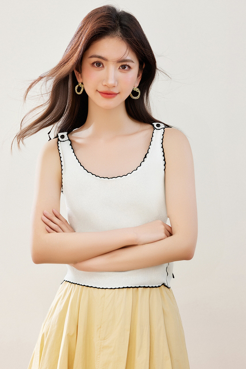 France style tops unique vest for women