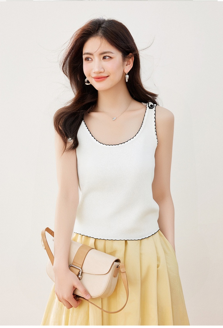France style tops unique vest for women