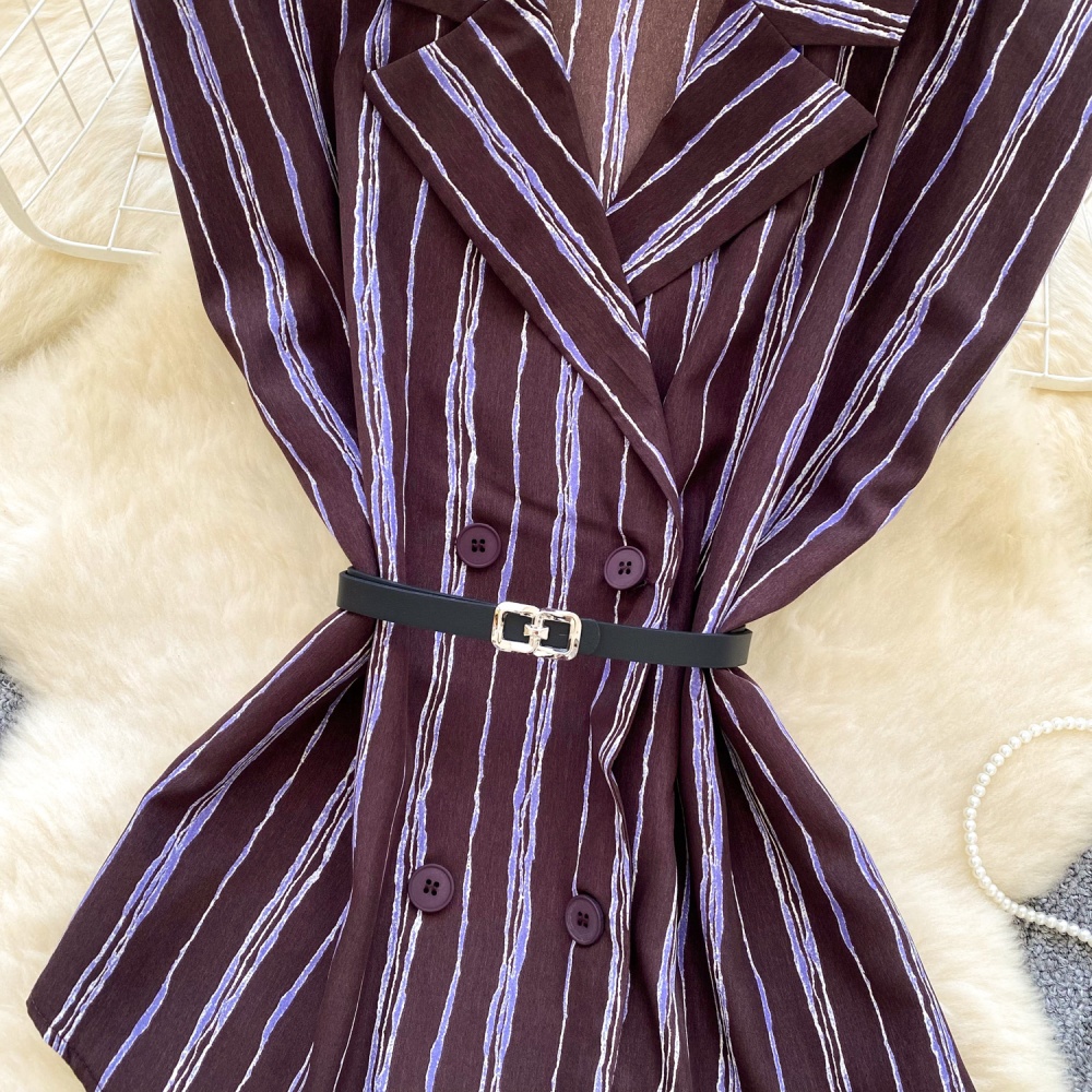Summer sleeveless tops bandage all-match cardigan for women