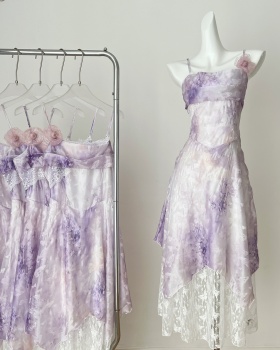 Enticement long dress France style dress for women