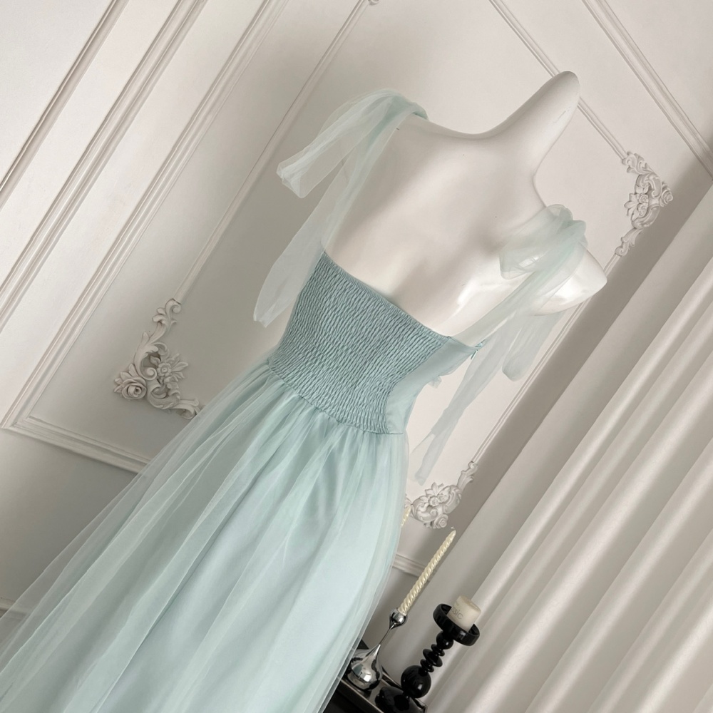 Sweet vacation long dress tender seaside dress for women
