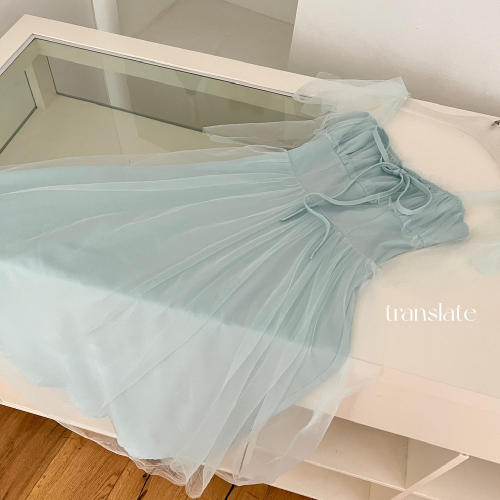 Sweet vacation long dress tender seaside dress for women