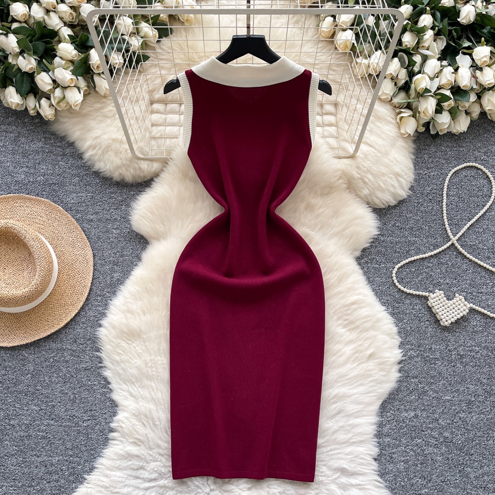 Casual temperament T-back light luxury dress for women