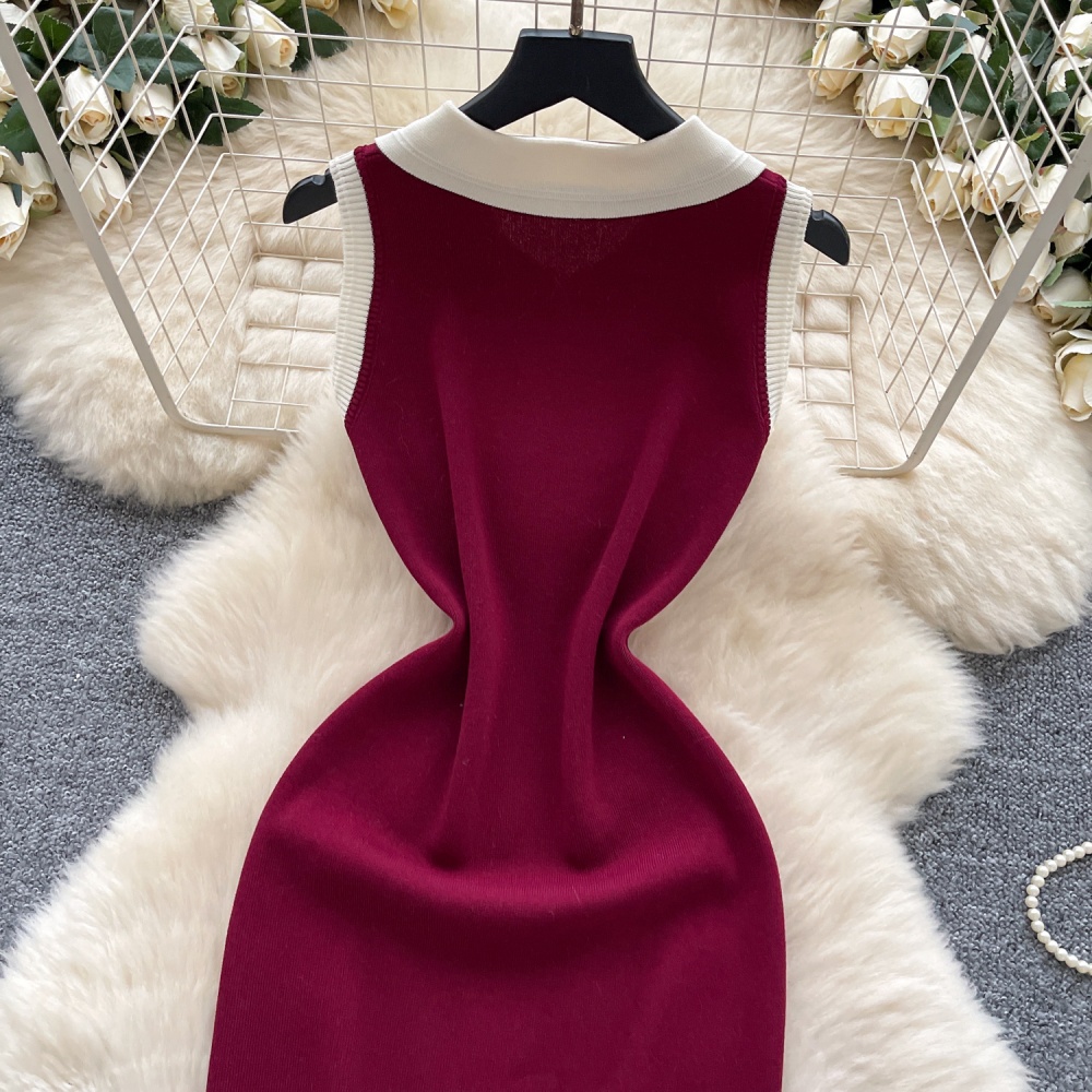 Casual temperament T-back light luxury dress for women