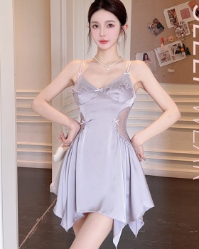 Ice silk silk pajamas enticement night dress for women