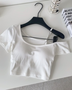 Sling short sleeve T-shirt short tops for women