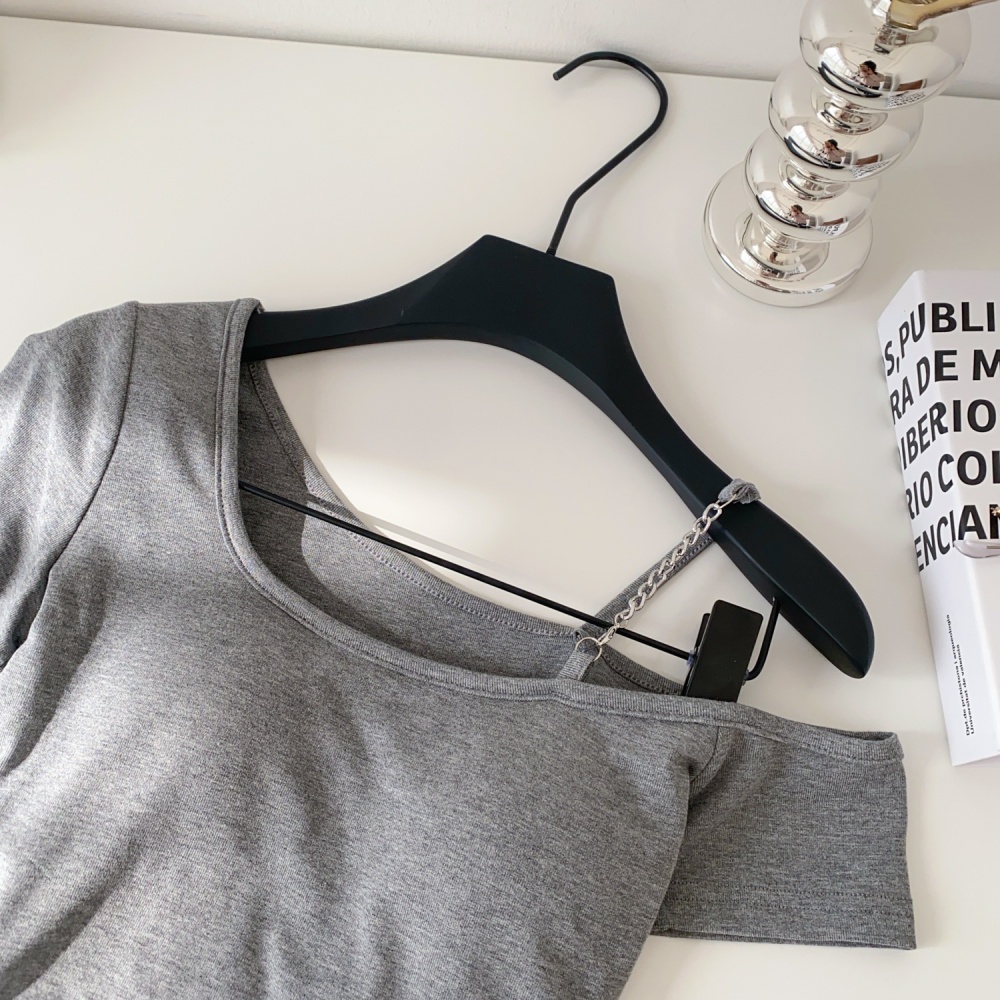 Sling short sleeve T-shirt short tops for women
