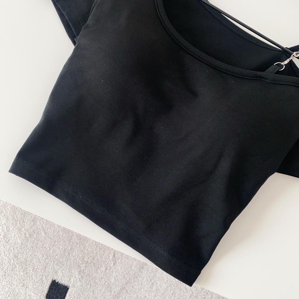 Sling short sleeve T-shirt short tops for women