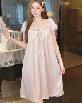 Sexy night dress short sleeve pajamas for women