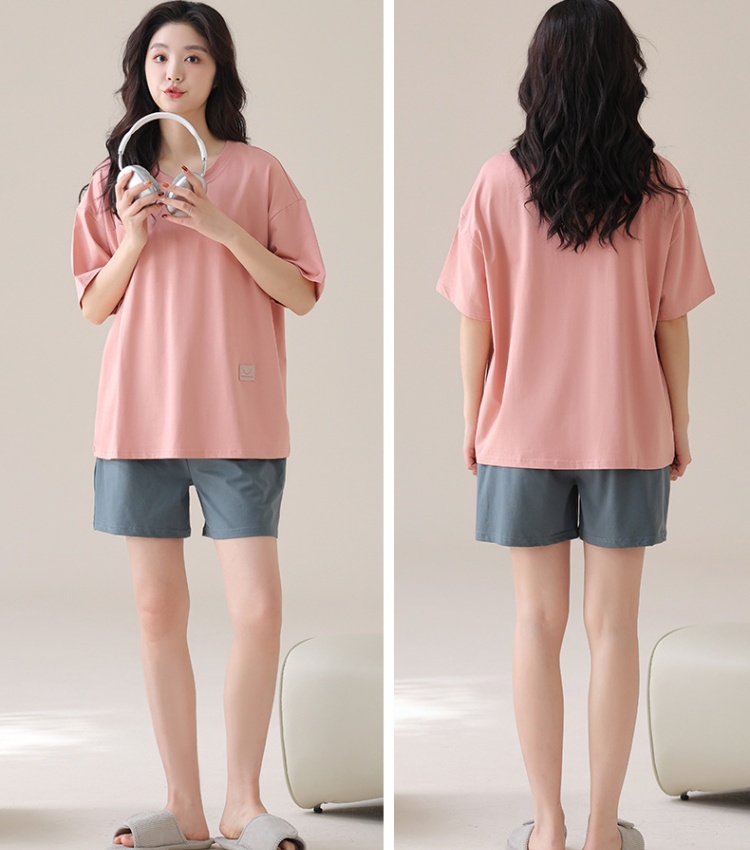 Casual thin cool shorts homewear summer pajamas a set