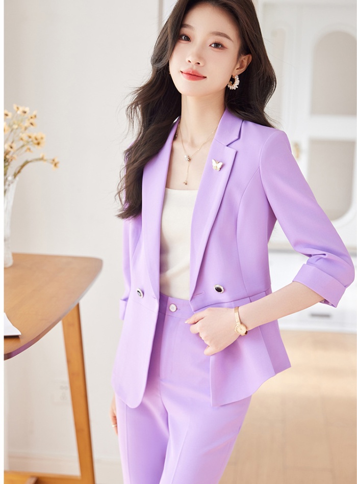 Simple coat profession business suit 2pcs set for women
