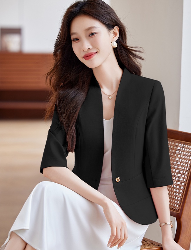 Slim temperament coat autumn business suit for women