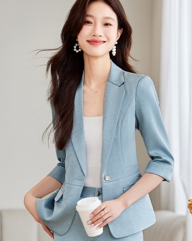 Summer short sleeve business suit fashion coat for women
