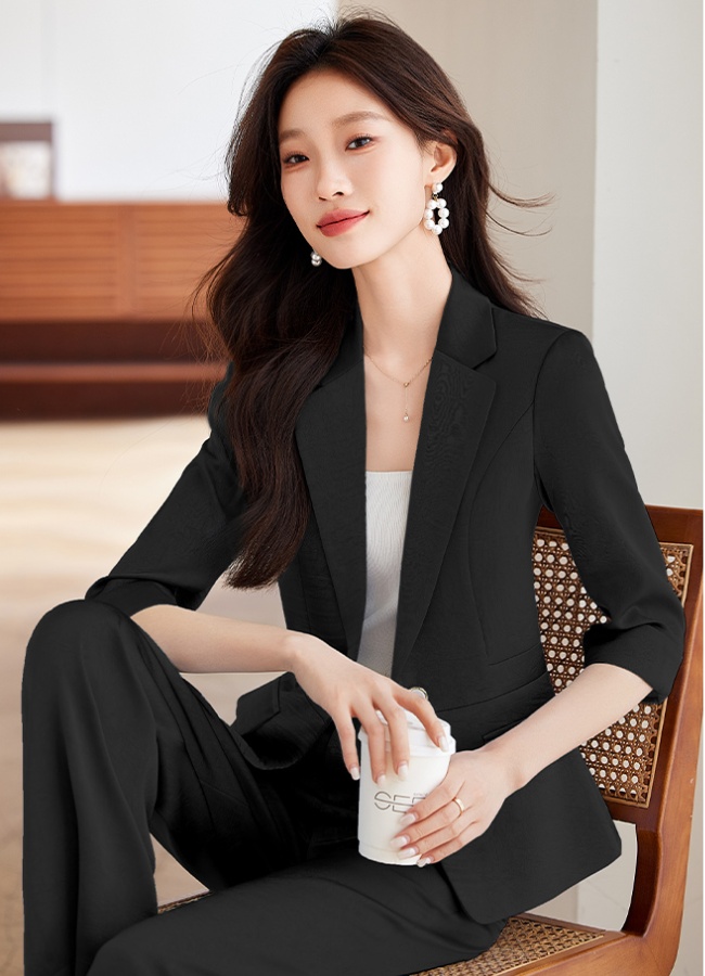 Temperament fashion business suit short coat a set