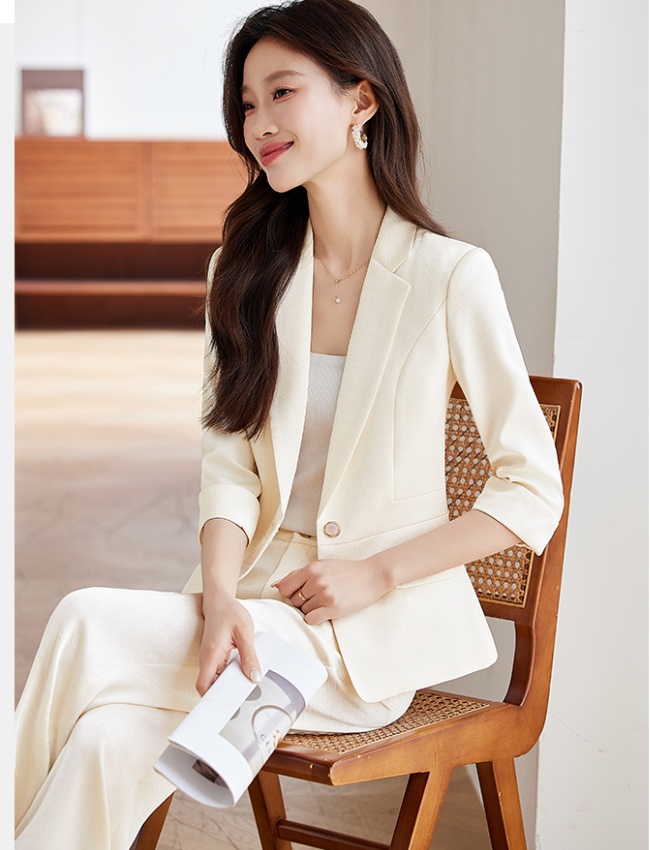 Temperament fashion business suit short coat a set