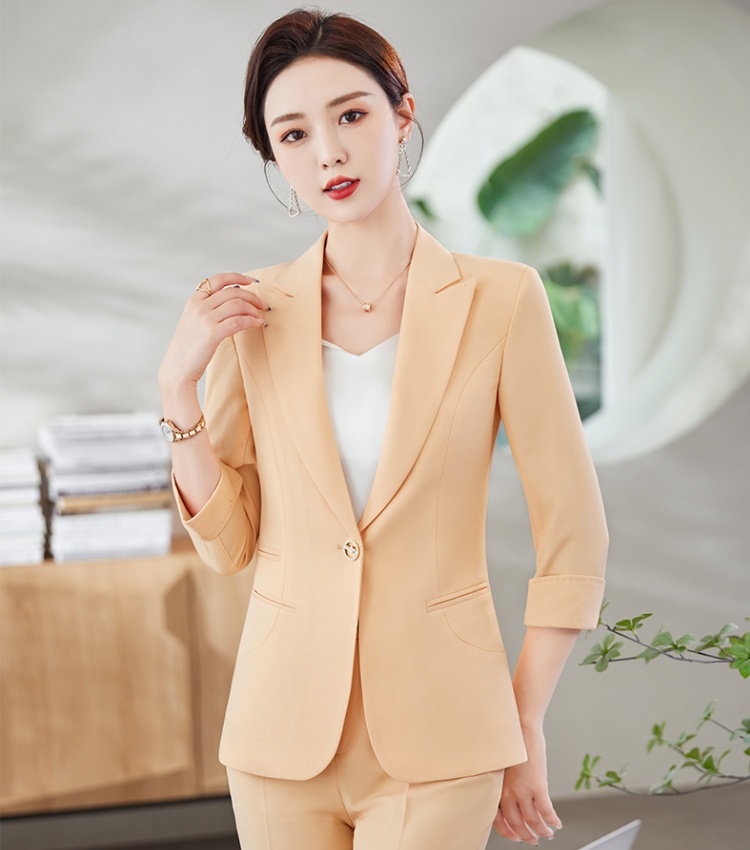 Summer coat short sleeve business suit for women