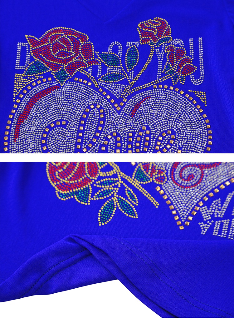 Flowers short sleeve large yard T-shirt unique gauze tops