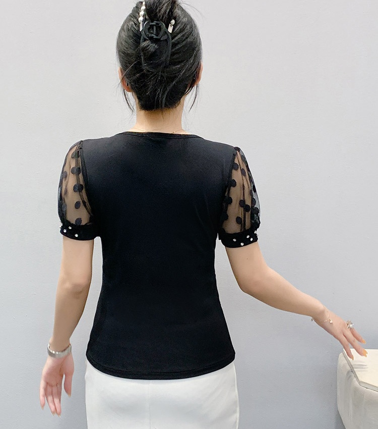 Large yard unique rhinestone fashion T-shirt for women