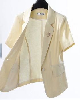 Slim all-match coat short sleeve temperament tops