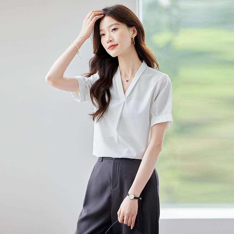 Fashion commuting shirt temperament summer tops for women