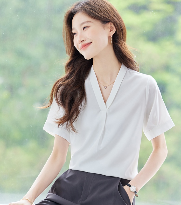 Fashion commuting shirt temperament summer tops for women