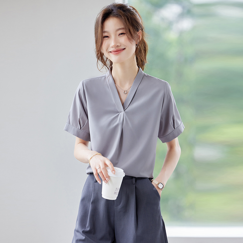 Fashion commuting shirt temperament summer tops for women