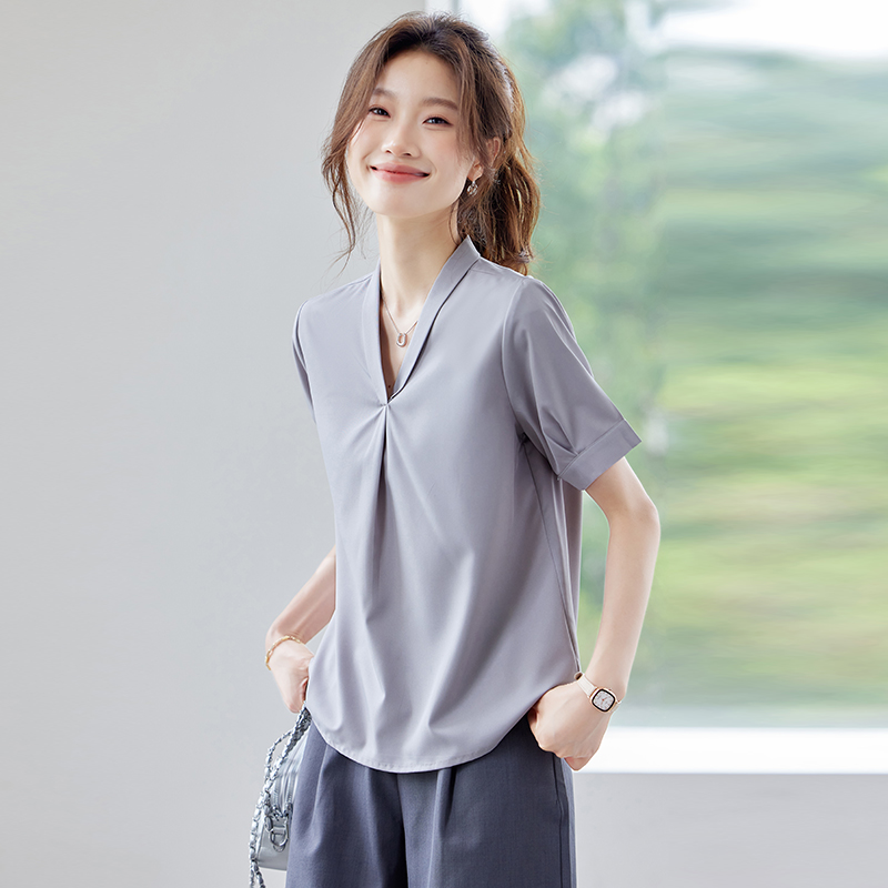 Fashion commuting shirt temperament summer tops for women