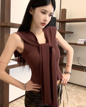 Cozy breathable vest summer shawl 2pcs set for women