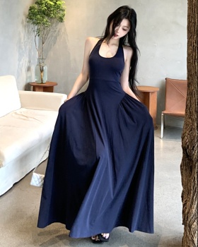 Pinched waist vest spring and summer dress for women