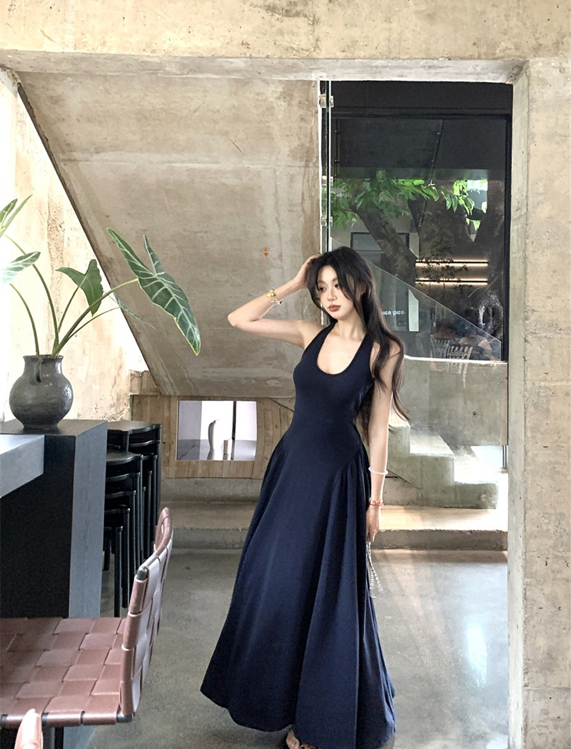 Pinched waist vest spring and summer dress for women