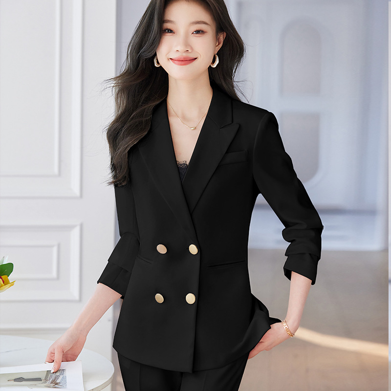 Profession spring and autumn coat black business suit