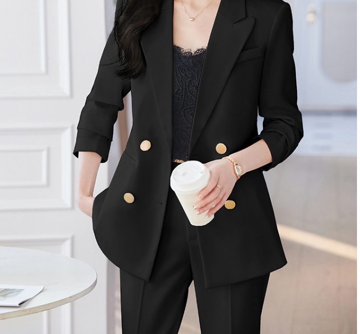Profession spring and autumn coat black business suit