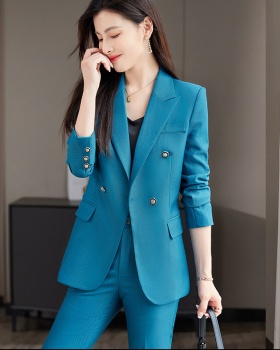 Temperament coat slim suit pants 2pcs set for women