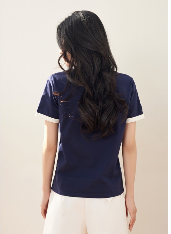 Simple T-shirt short sleeve bottoming shirt for women