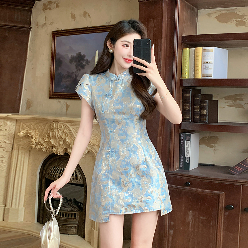 Sweet elegant dress Chinese style cheongsam