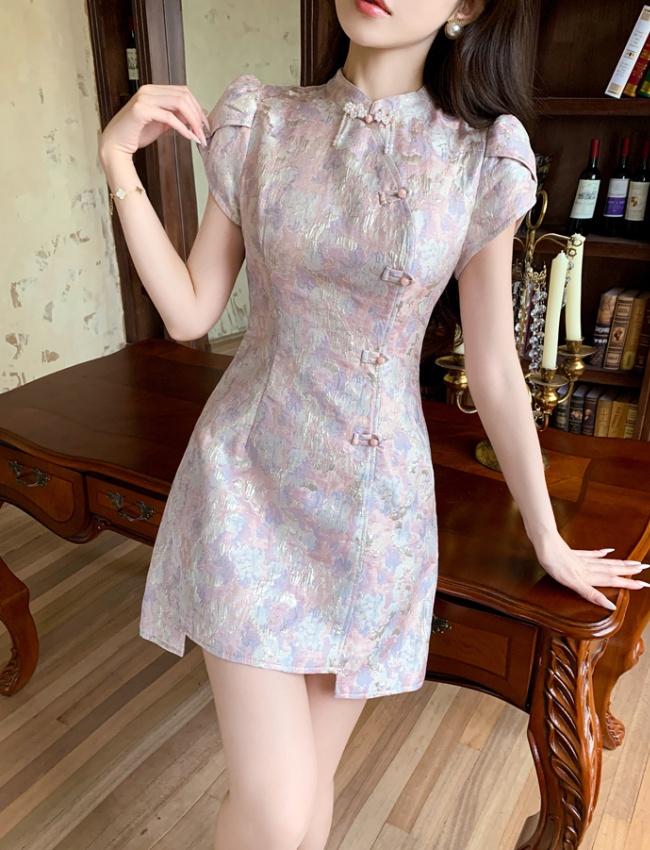 Sweet elegant dress Chinese style cheongsam