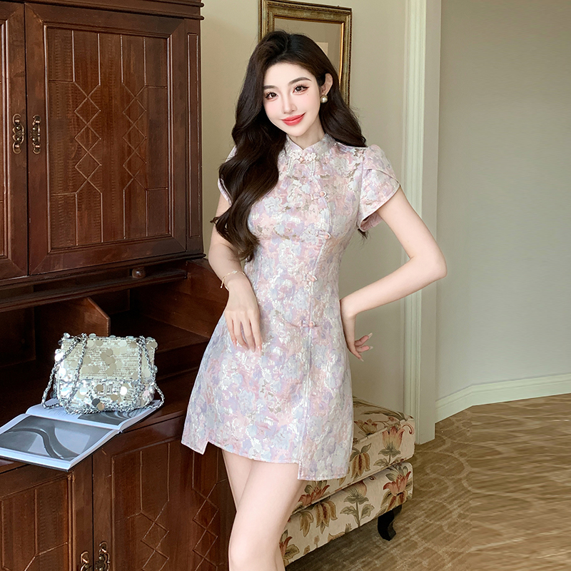 Sweet elegant dress Chinese style cheongsam