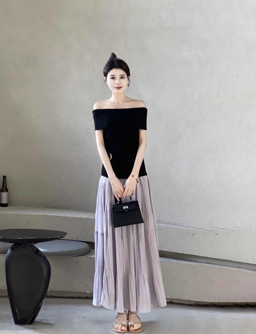 France style romantic tops lithe tender skirt a set