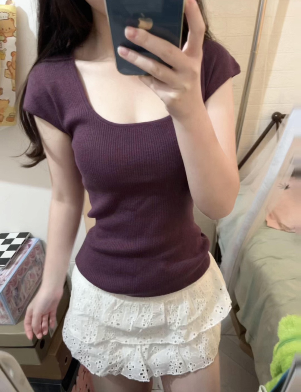 Slim niche summer tops short spicegirl sweater for women